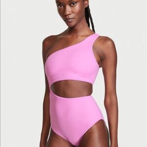 VS Victoria’sSecret One-Shoulder Pink Swimsuit XXL NWT